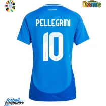 Italia Lorenzo Pellegrini #10 Hjemmedrakt Dame EM 2024 Kortermet
